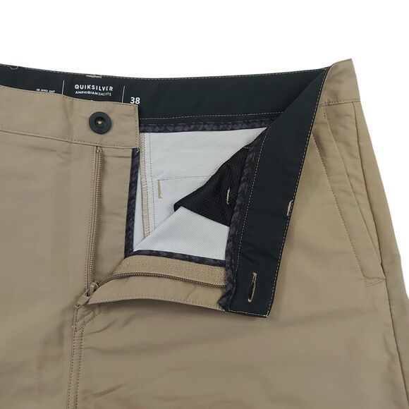 Quiksilver Shorts Mens 38 Beige Amphibian Hybrid Lightweight Beach Outdoor - Picture 3 of 12